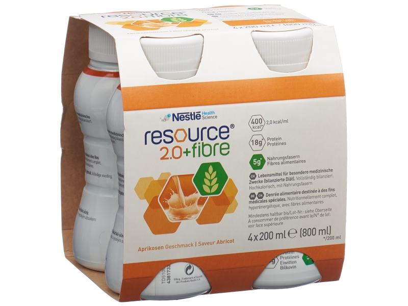 RESOURCE 2.0 Fibre Aprikose 4 x 200 ml