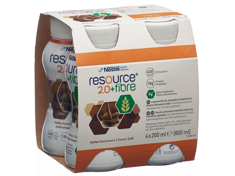 RESOURCE 2.0 Fibre Café 4 x 200 ml