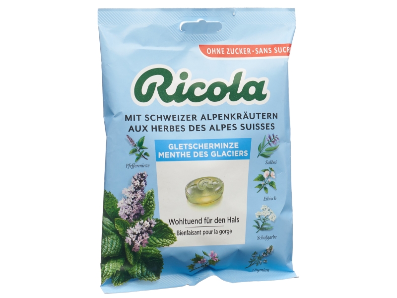 RICOLA menthe des glaciers sans sucre sachet 125 g