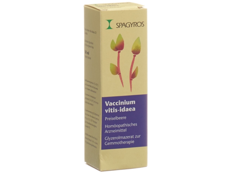 SPAGYROS Gemmo vaccinium vitis-idaea macérat glycériné 1 D 30 ml