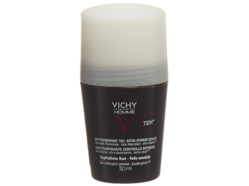 VICHY Homme Déodorant anti-transpirant 72h contrôle extrême 50 ml