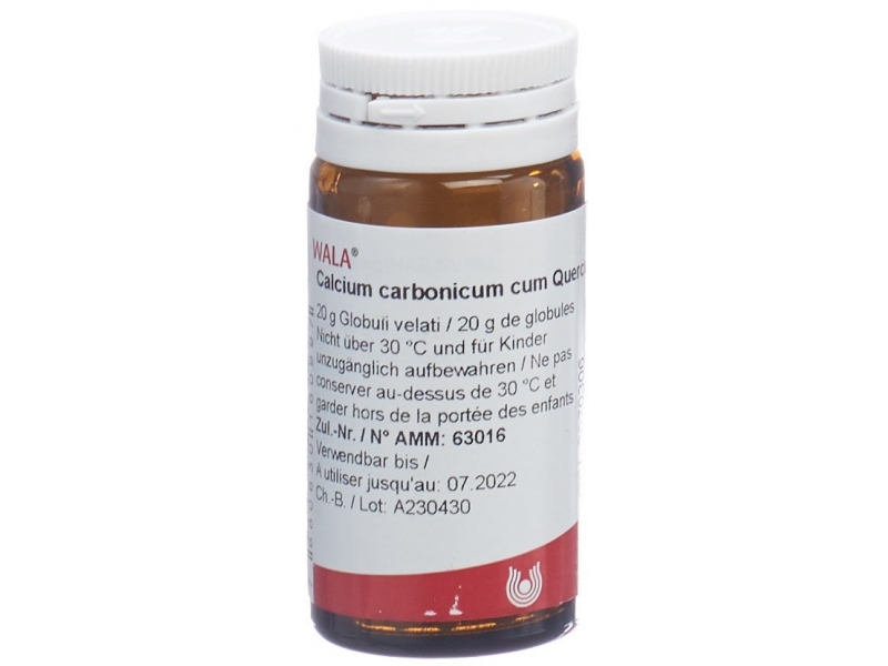 WALA calcium carbonicum cum quercu globules 6 D 20 g