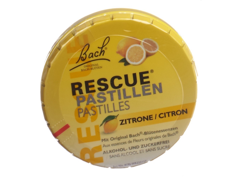 FLEURS DE BACH Rescue pastilles au citron sans sucre 50 g