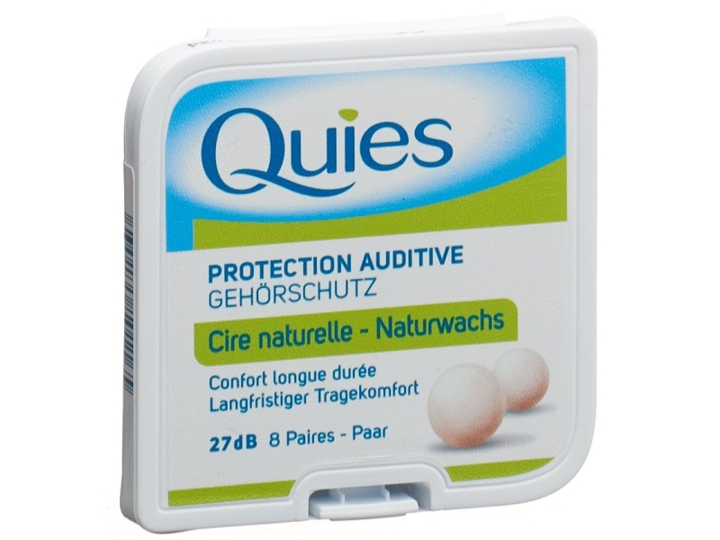 QUIES protection auditive boules de cire 16 pièces