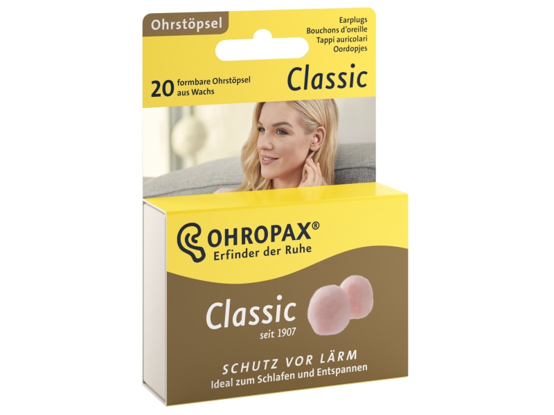 OHROPAX Classic sourdines en cire 20 pièces