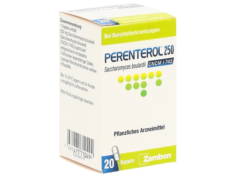 PERENTEROL capsules 250 mg 20 pièces