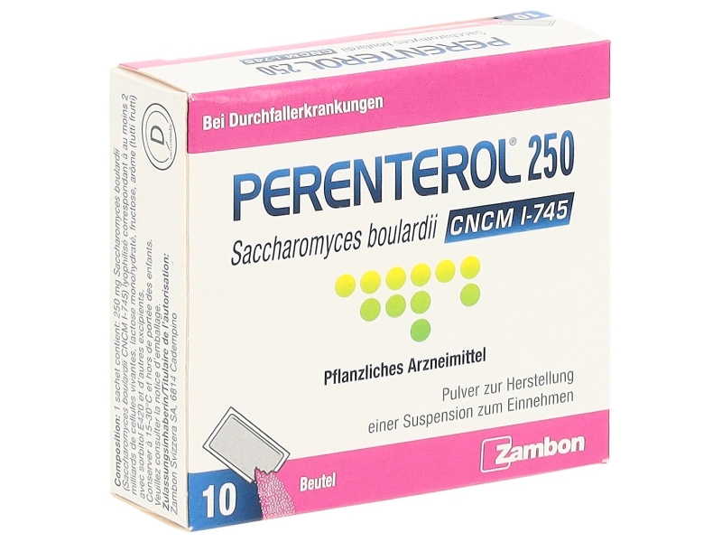 PERENTEROL poudre 250mg sachet 10 pièces