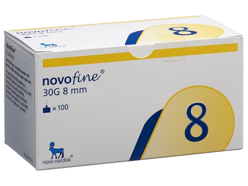 NOVOFINE aiguilles injection 8mm 30G 100 pièces