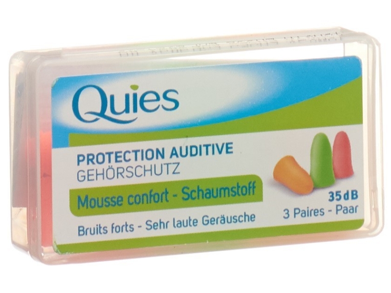 QUIES tampons protection bruit mousse 6 pièces