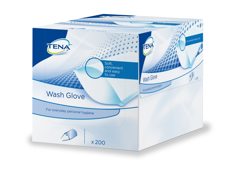 TENA wash glove 200 pièces