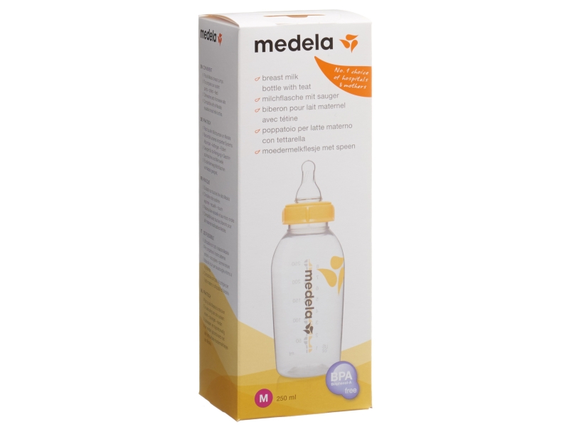 MEDELA biberon 250ml avec tétine M 4-6 mois