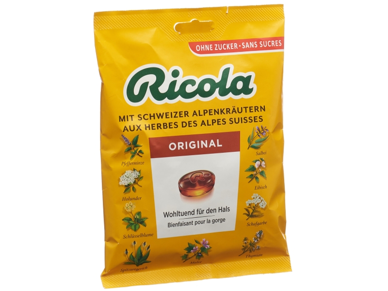 RICOLA aux herbes bonbons sans sucre sachet 125 g