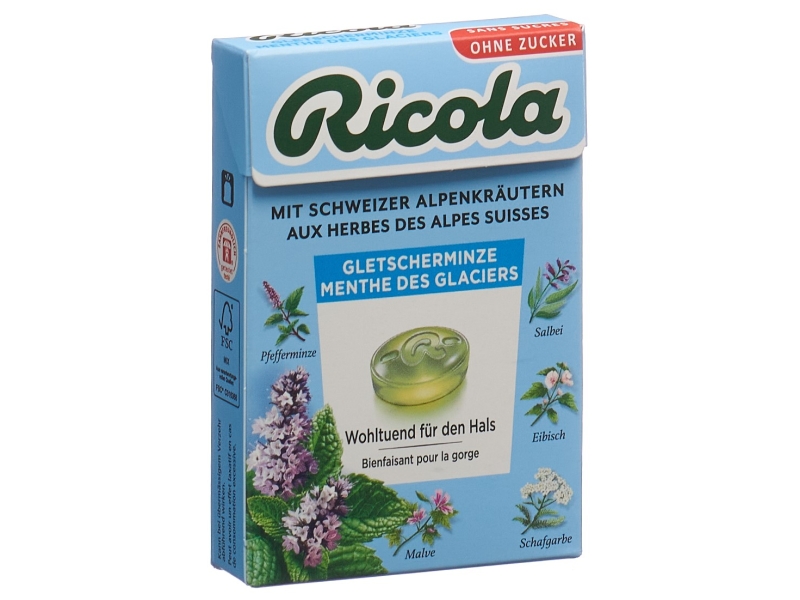 RICOLA Gletscherminze Bonb oZ m Stevia Box 50 g