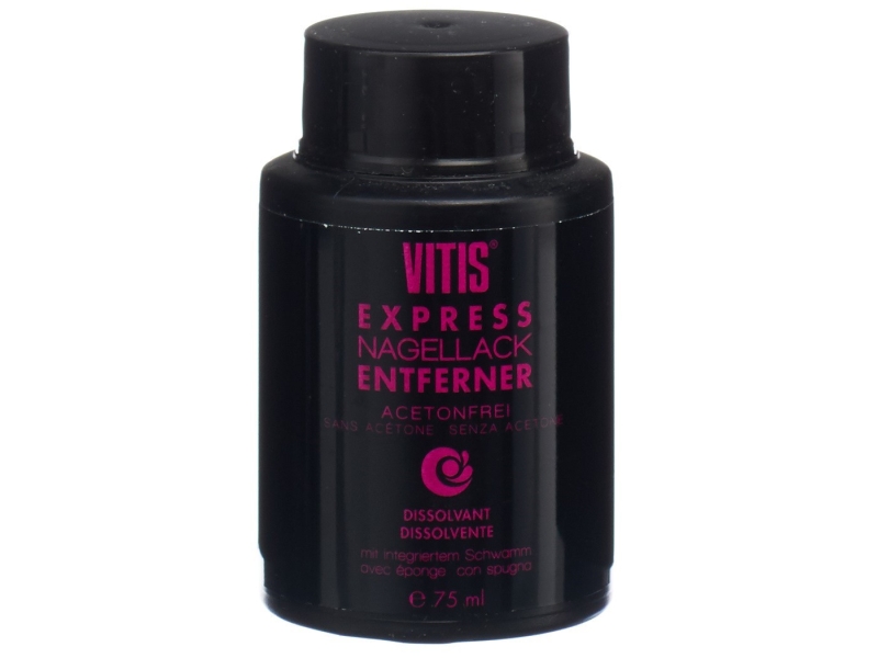 VITIS Nagellackentferner o Aceton m Schwamm 75 ml