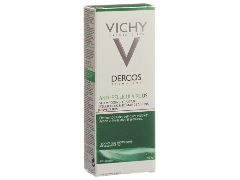 VICHY Dercos shampooing anti-pelliculaire cheveux secs 200 ml