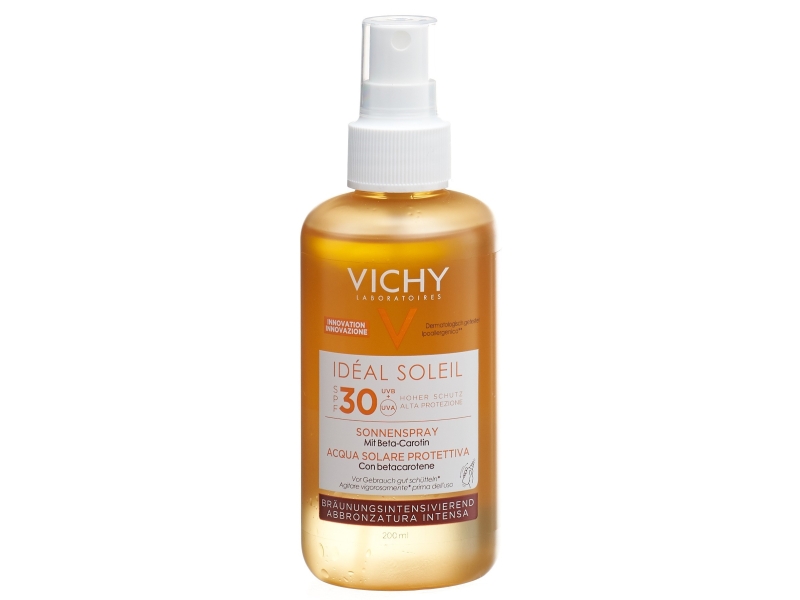 VICHY Ideal Soleil eau protectrice bronzante SPF30 200 ml