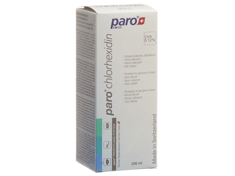 PARO bain de bouche chlorhexidine 0.12 % flacon 200 ml