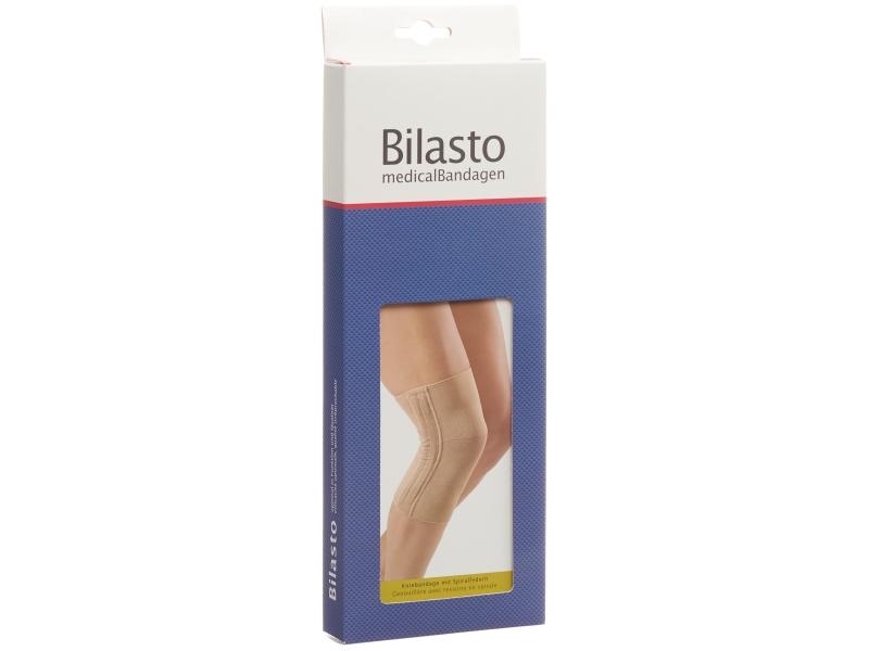 BILASTO genouillère 2 ressorts spirale S beige 1 pièce