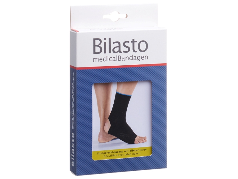 BILASTO chevillère S talon ouvert noir/bleu 1 pièce