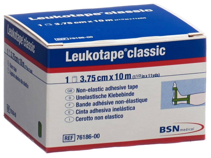 LEUKOTAPE Classic bande adhésive 10m x 3.75cm verte