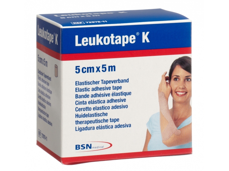 LEUKOTAPE K Pflasterbinde 5mx5cm hautfarbig