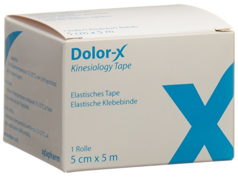 DOLOR-X Kinesiology Tape 5cmx5m blau