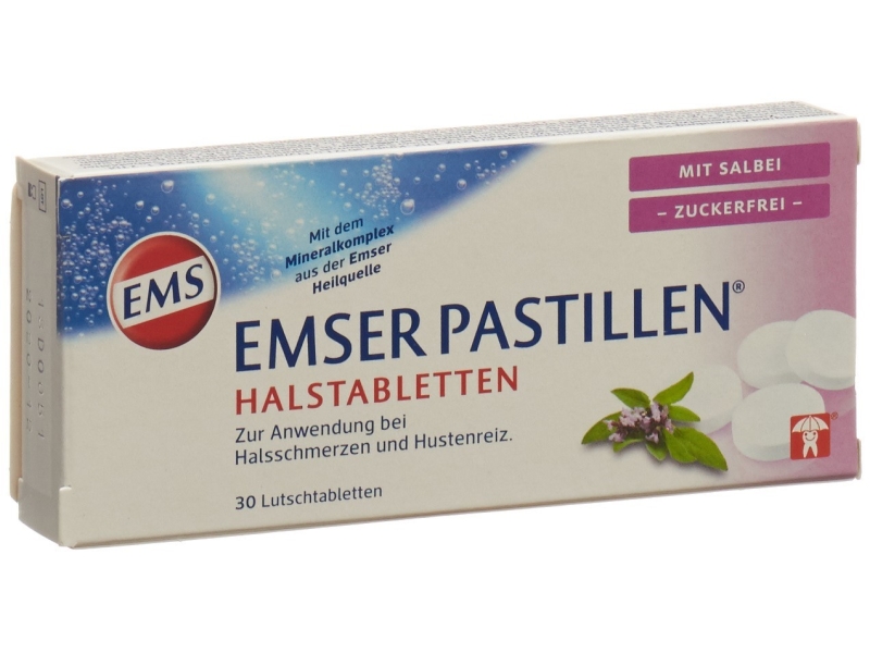 EMSER pastilles sans sucre avec sauge 30 pièces