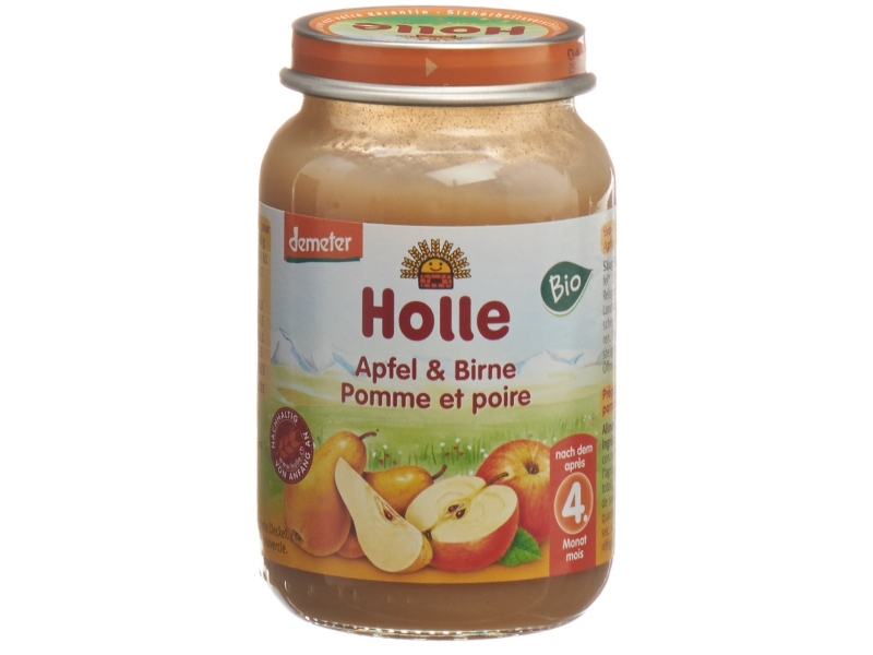 HOLLE pomme et poire bio 190 g