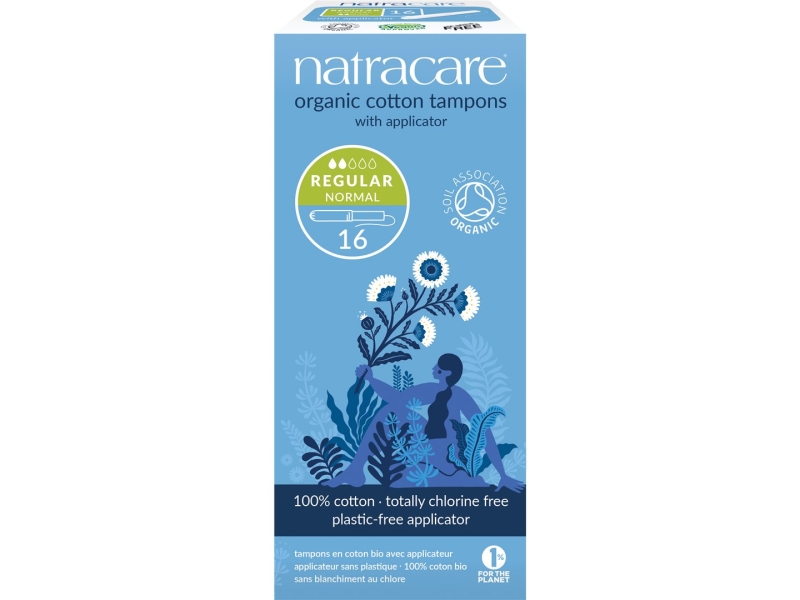 NATRACARE Tampons bio avec applicateur – regular 16 Pièces