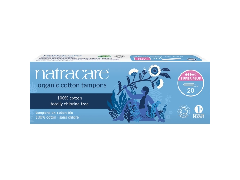 NATRACARE Tampons bio sans applicateur – super plus 20 Pièces