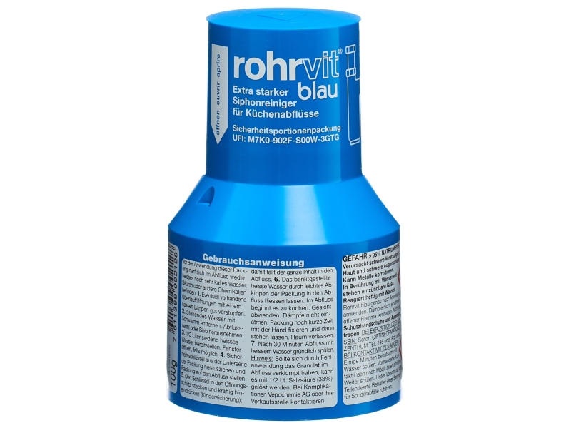 ROHRVIT détergent écoulement Gran Bleu 100 g