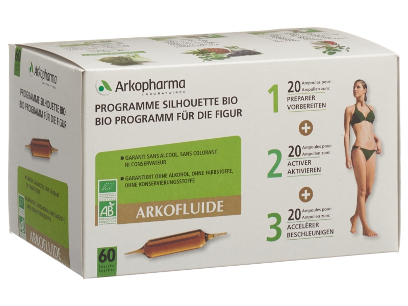 ARKOFLUIDE Ampoules buvables Bio Triopack 3 x  20 pièces