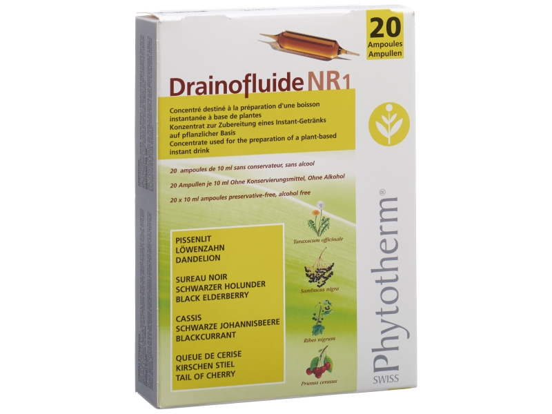 DRAINOFLUIDE NR 1 20 Ampoules buvables 10ml