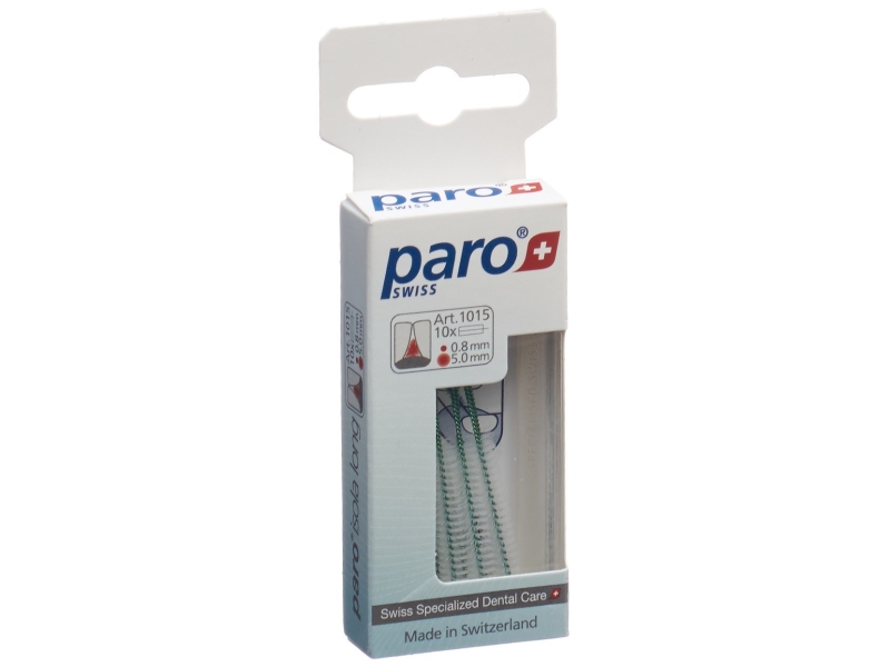 PARO Isola Long 5mm fin vert zyl 10 pièces