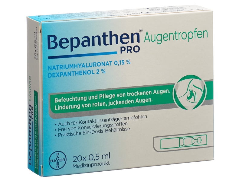 BEPANTHEN Augentropfen 20 Monodos 0.5 ml