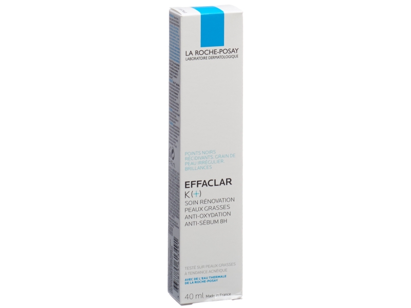 LA ROCHE-POSAY Effaclar k(+) soin rénovation peaux grasses 40 ml