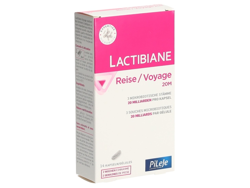 LACTIBIANE Voyage capsules 14 pièces