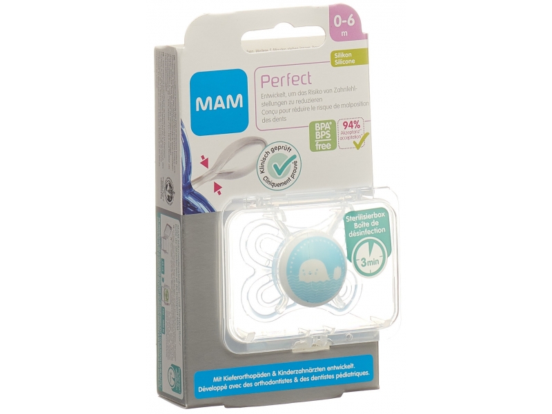 MAM Perfect Nuggi Silikon 0-6M