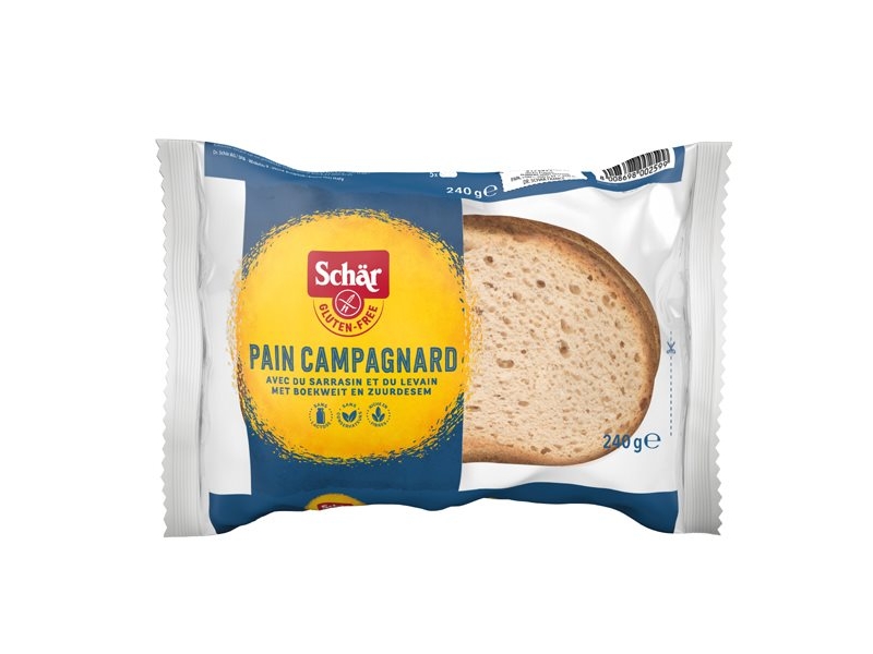 SCHÄR pain campagnard sans gluten coupé 240 g