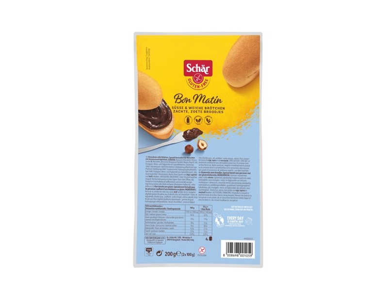 SCHÄR bon matin petit pain sans gluten 200 g