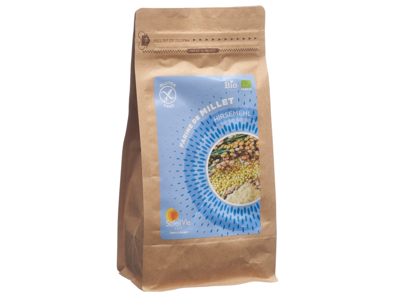 SOLEIL VIE farine de millet bio sans gluten 500 g