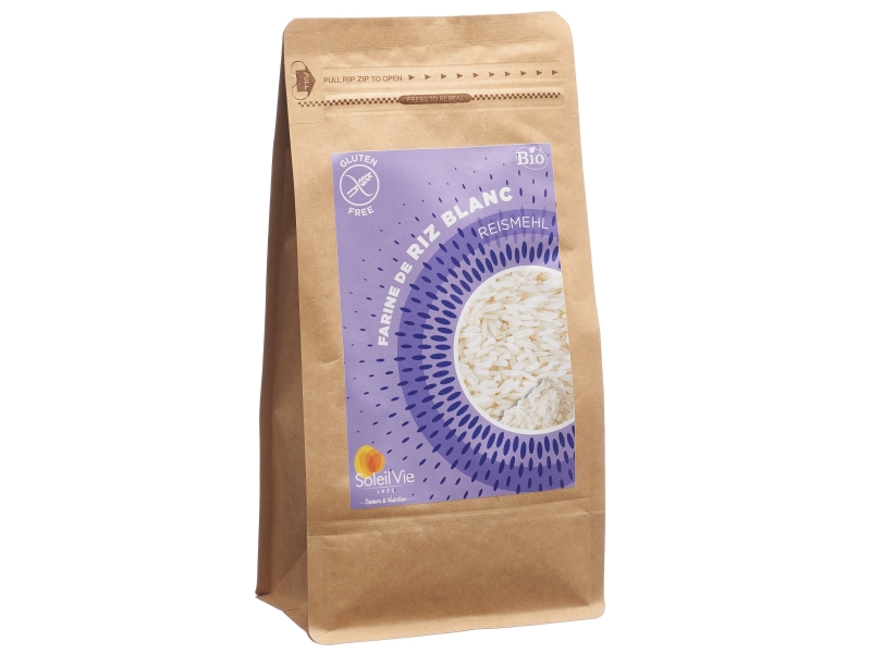 SOLEIL VIE farine de riz bio sans gluten 500 g