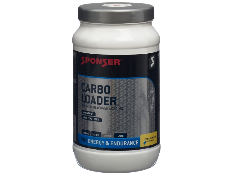 SPONSER carbo loader poudre citrus orange boîte 1200 g