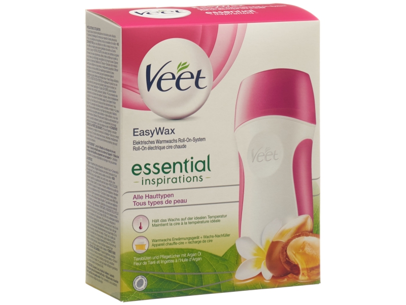 VEET EasyWax roll-on set sensitive cire chaude naturelle