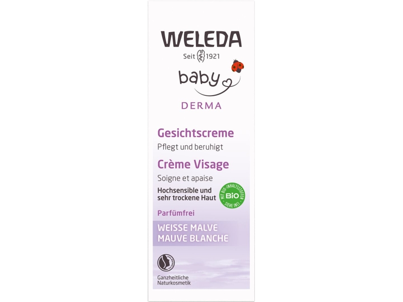 WELEDA BABY Derma Malva biancha crema per il viso 50 ml