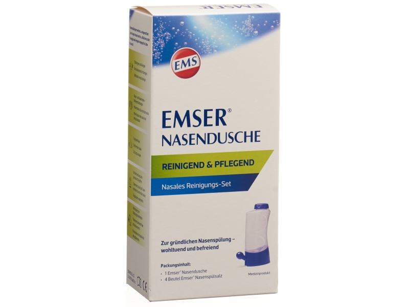 EMSER douche nasale + 4 sachets sel de rincage