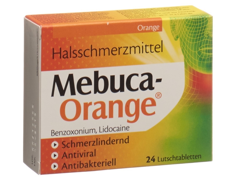 MEBUCA-ORANGE comprimés à sucer 24 pièces