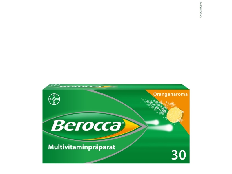 BEROCCA comprimés effervescents orange 30 pièces