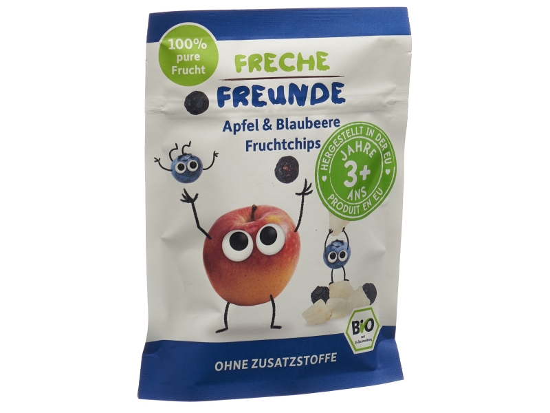 FRECHE FREUNDE Chips Pommes & Myrtilles 16g