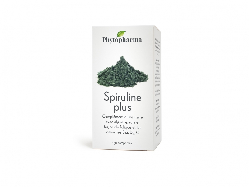 PHYTOPHARMA Spiruline Plus Comprimés 150 Pièces